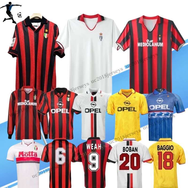 11 12 AcM Retro shirts home 93 94 95 96 97 Gullit SOCCER JERSEY 02 03 04 05 Maldini Van Basten football KAKA Inzaghi 06 07 09 PIRLO SHEVCHENKO BAGGIO