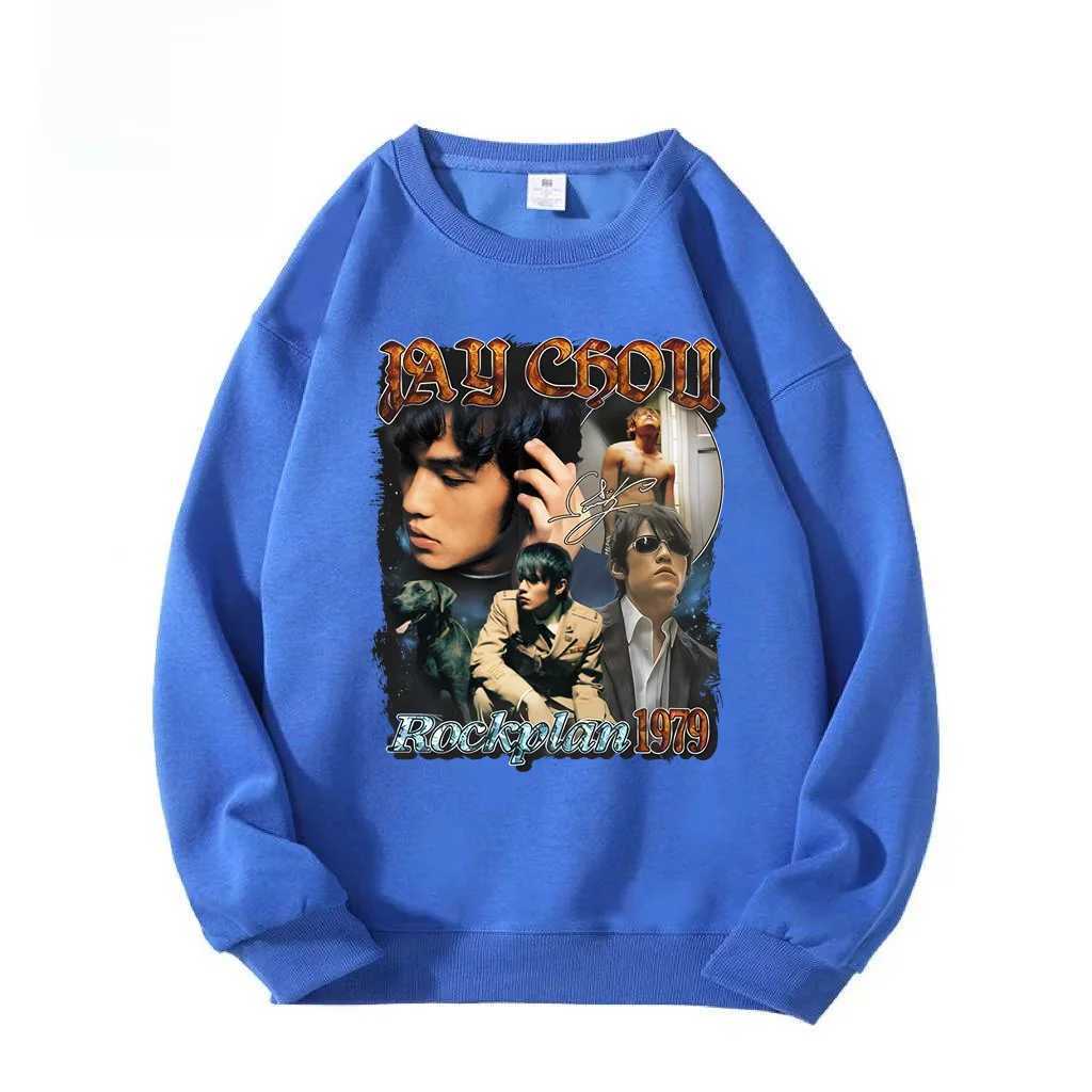 Printed round neck sweatshirt mens autumn and winter new item retro street ins trendy brand personalized letter printed sweaterX240925