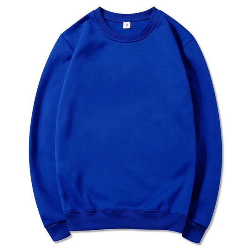 2024 New High Quality Plus Size Crew Neck Sweatshirt Unisex Thick Blank Plain Plus Size Mens Hoodies SweatshirtsX240925