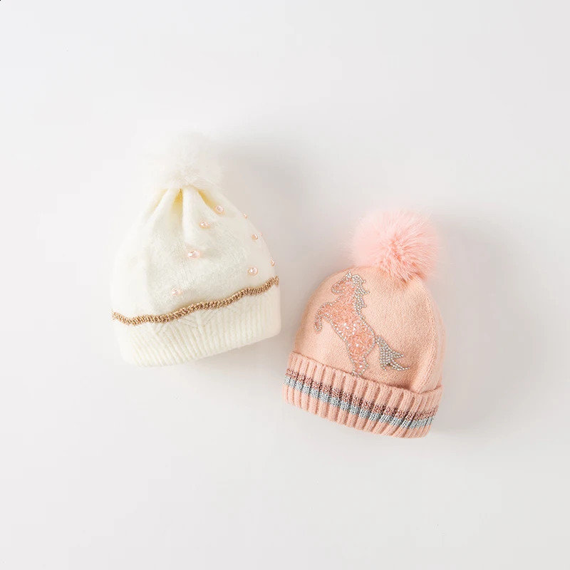 Dave Bella Baby Knitted Hat Soft Winter Warm Childrens Earth DB4224212 DB4224213 240925