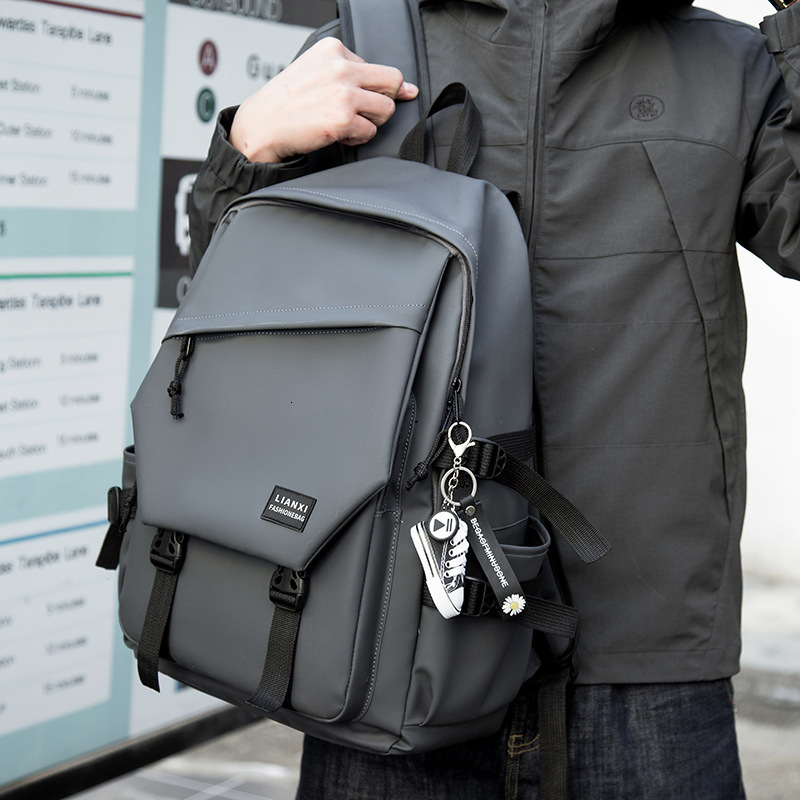 Schoolbag, college student, ins trendy campus male backpack, female Korean version, simple and versatile travel computer bag