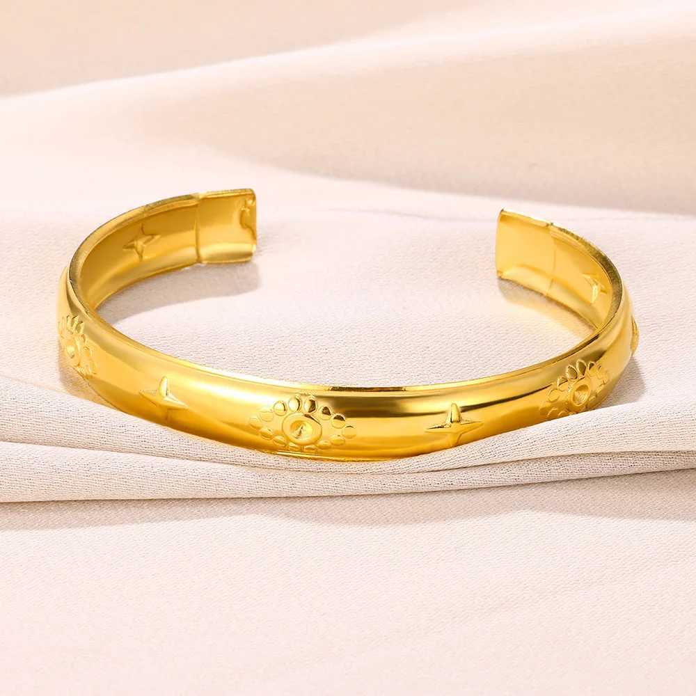 Vintage Eye Bracelet Suitable for Women Gold Color Stainless Steel Chain Open Bracelet Exquisite Party Birthday Jewelry GiftX240925