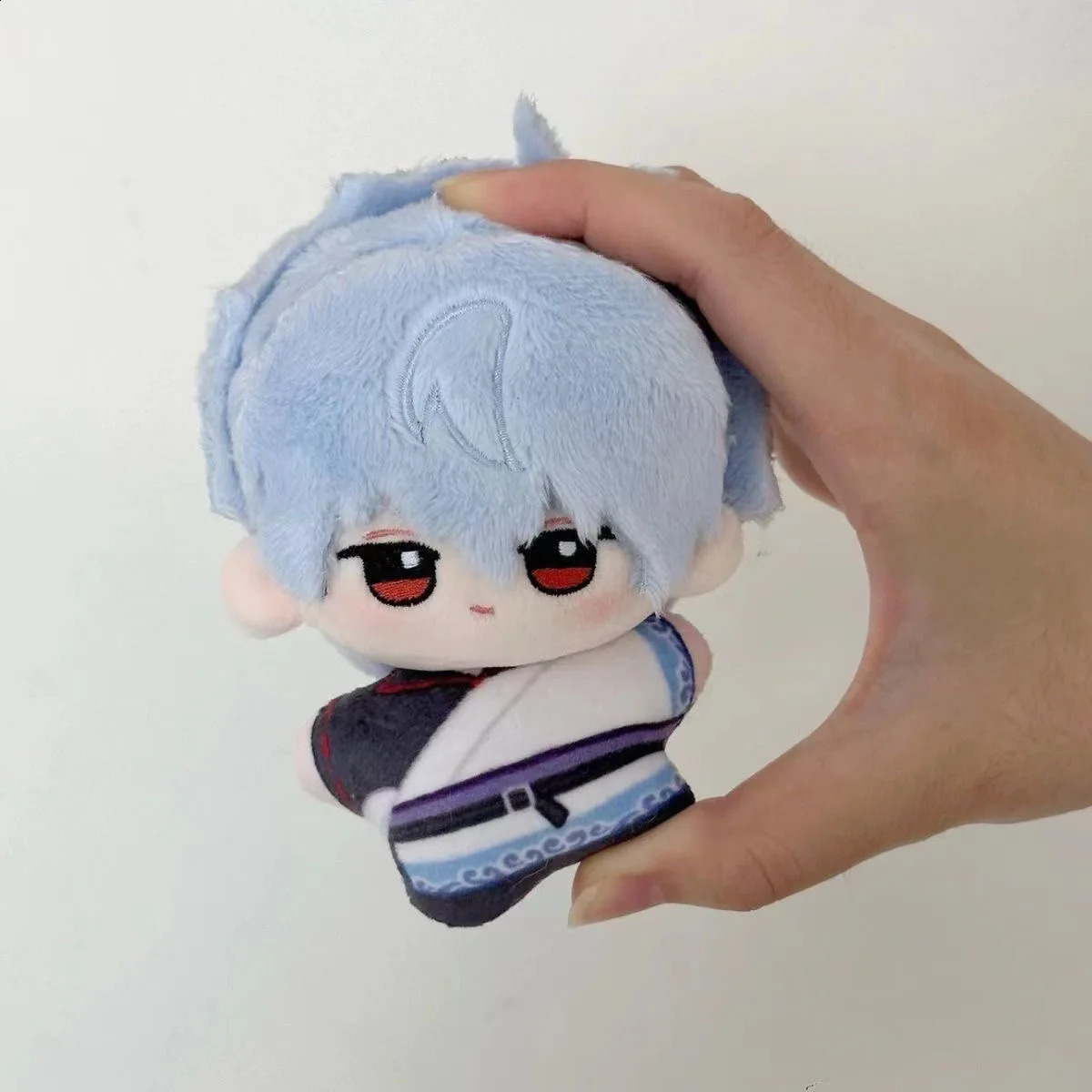 10cm Sakata Gintoki Gintama Plush Doll Keychain Packaging Decoration Cute Stuffed Toy for Collecting Perfect Birthday Gift Children 240925