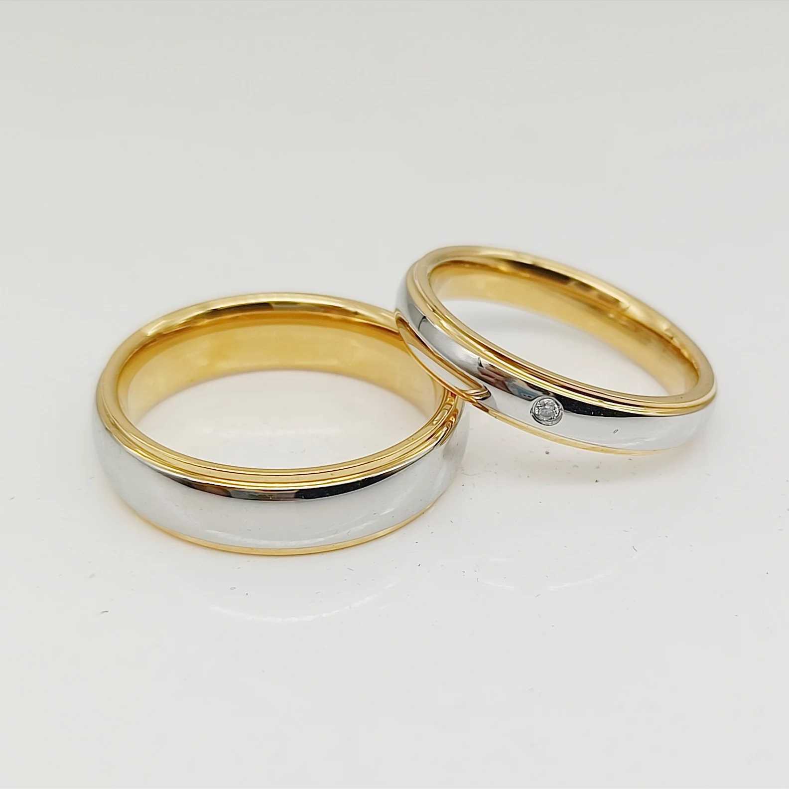 Classic American 5th to 15th Western Fashion Jewelry Mens and Womens Wedding Rings Titanium Union Couple Finger Rings W240925