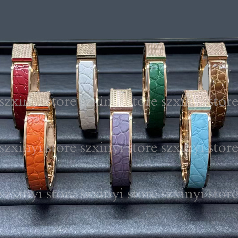 10A Quality Fashion Leather Bracelet Gift for Women 17cm/19cm Women's Bracelets with Gifts Box