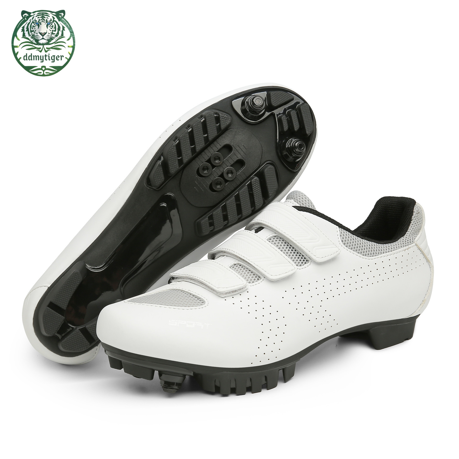 ddmytiger Outdoor plus size mountain cycling power assisted bikes, road shoes, sports events, cycling, men's and women's lock shoes A ddmyth