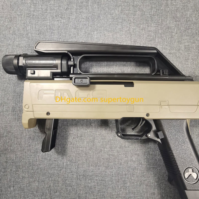 FMG 9 Folding Submachine Gun Toy Soft Bullet Blaster Foam Dart Manual Shooting Launcher For Adults Boys Outdoor Games