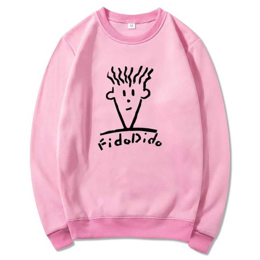 Autumn and Winter Casual Fashion Round Neck Sweatshirts for Men Sweatshirts Fido Dido Popular Drink Printed Streetwear ClothesX240925