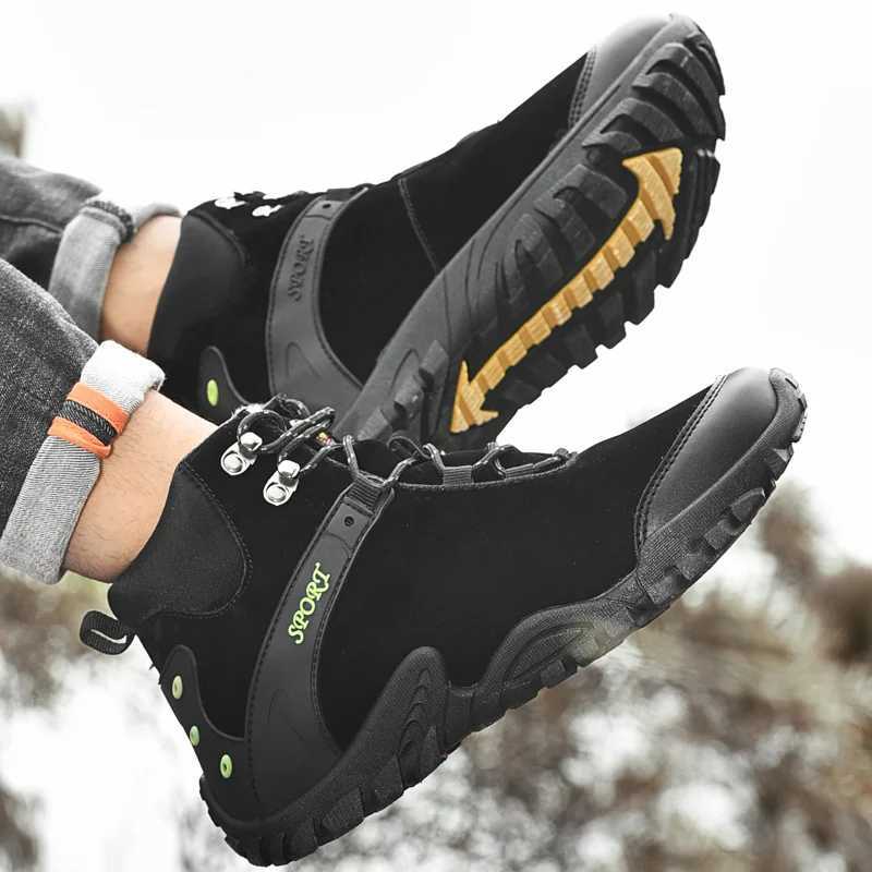 Hiking Shoes Outdoor Mens Professional Hiking Boots Camping Boots Winter Keep Warm Hiking Shoes Men Mountain Climbing Trekking Boots M240924