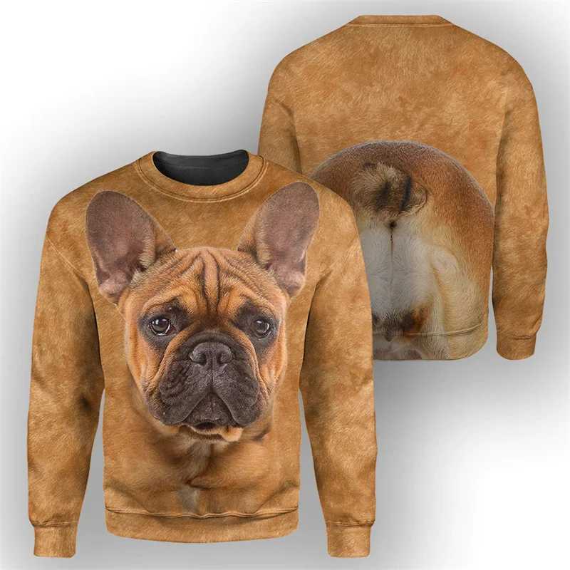 Corgi Pug Bull Terrier 3D Print Hoodie For Men Casual Animal Dog Pattern Sweatshirt Long Sleeves Round Neck Autumn PulloversX240925