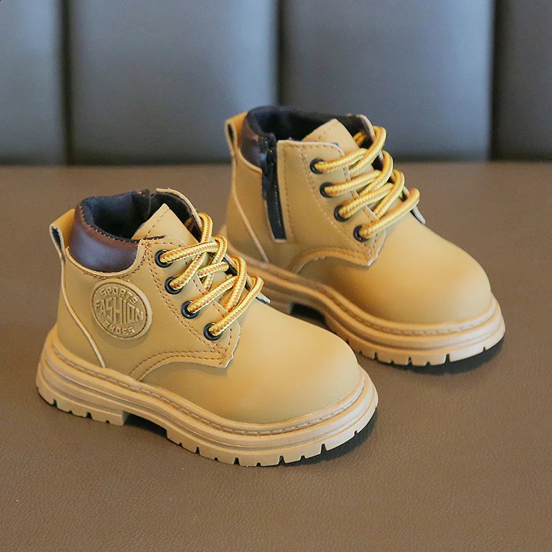 SpringSummer Childrens Shoes Martin Boots Soft Bottom Boys and Girls Zipper Fashion 240925