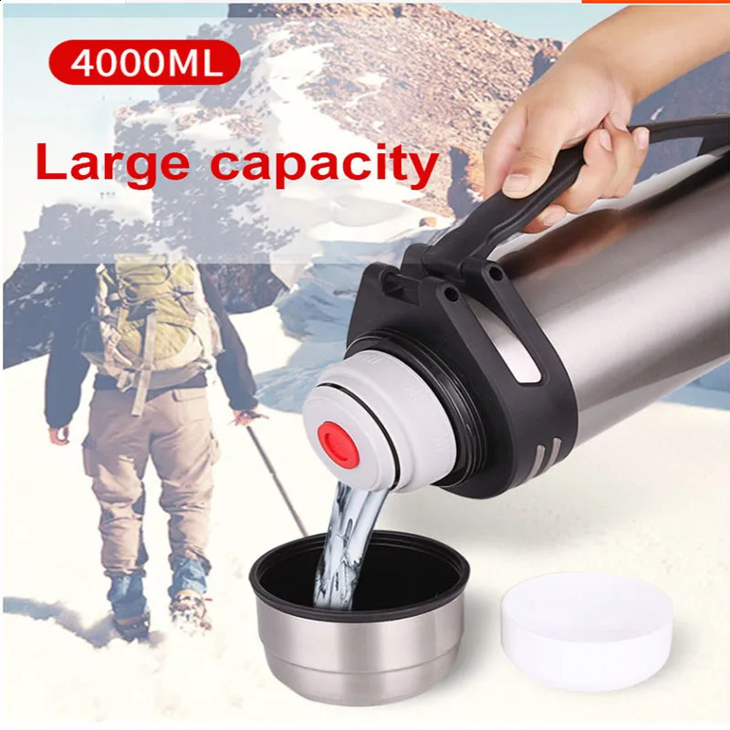 Large capacity Flasks water bottle stainless steel water bottle vacuum insulated water bottle outdoor travel bottle to keep warm ww 240929