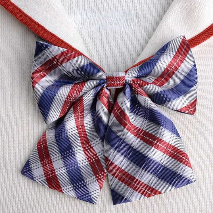 School uniform Wentie ribbon LED rope new collar handmade Wans shirt Wentie Y240925