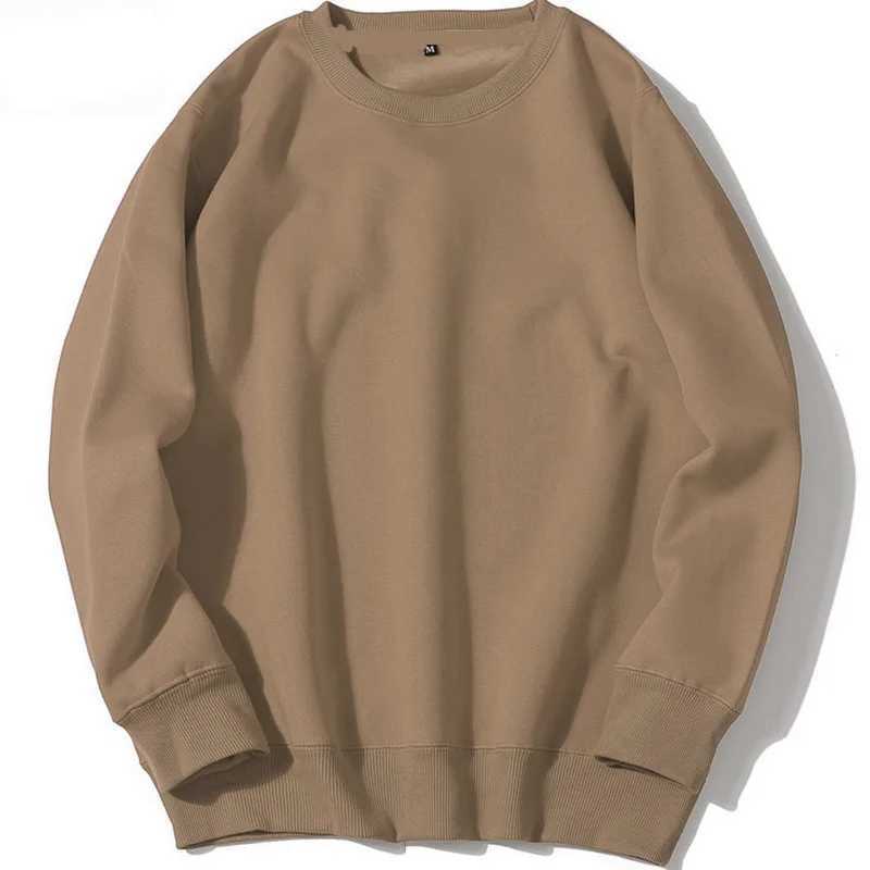 2024 New High Quality Plus Size Crew Neck Sweatshirt Unisex Thick Blank Plain Plus Size Mens Hoodies SweatshirtsX240925