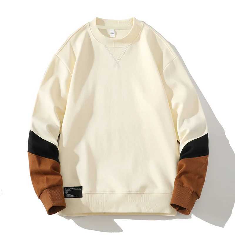 2023 Mens Multicolor Coats Round Neck Sports Streetwear Clothing Loose patchwork Sweatshirts Men OversizedX240925