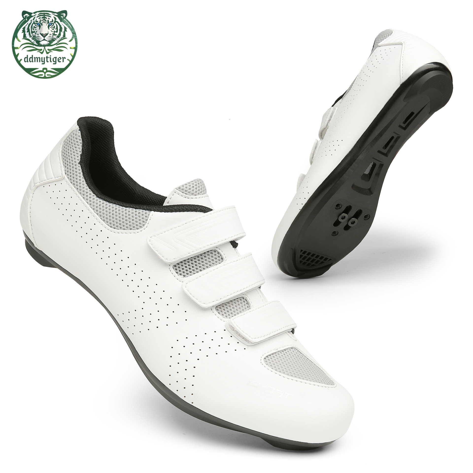 ddmytiger Outdoor plus size mountain cycling power assisted bikes, road shoes, sports events, cycling, men's and women's lock shoes A ddmyth