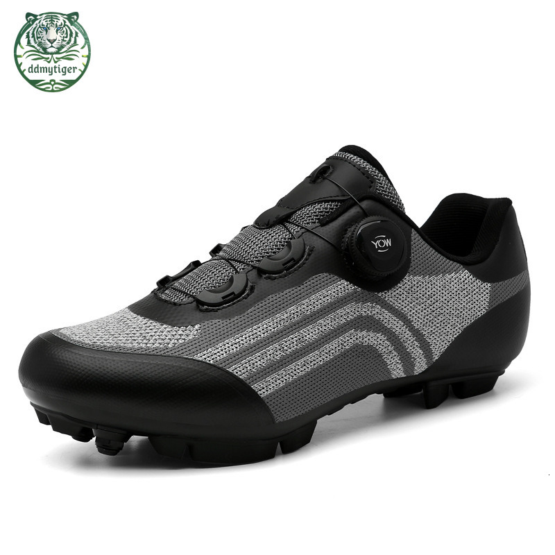 ddmytiger Highway mountain men's and women's locked bicycles without lock hard soled dynamic cycling shoes, gym red black Ao ddmythur