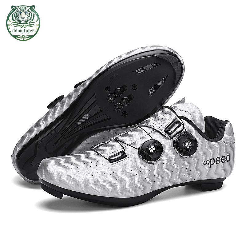 ddmytiger Road racing outdoor cycling with double rotating buckle, large size and lock riding shoes A ddmythur