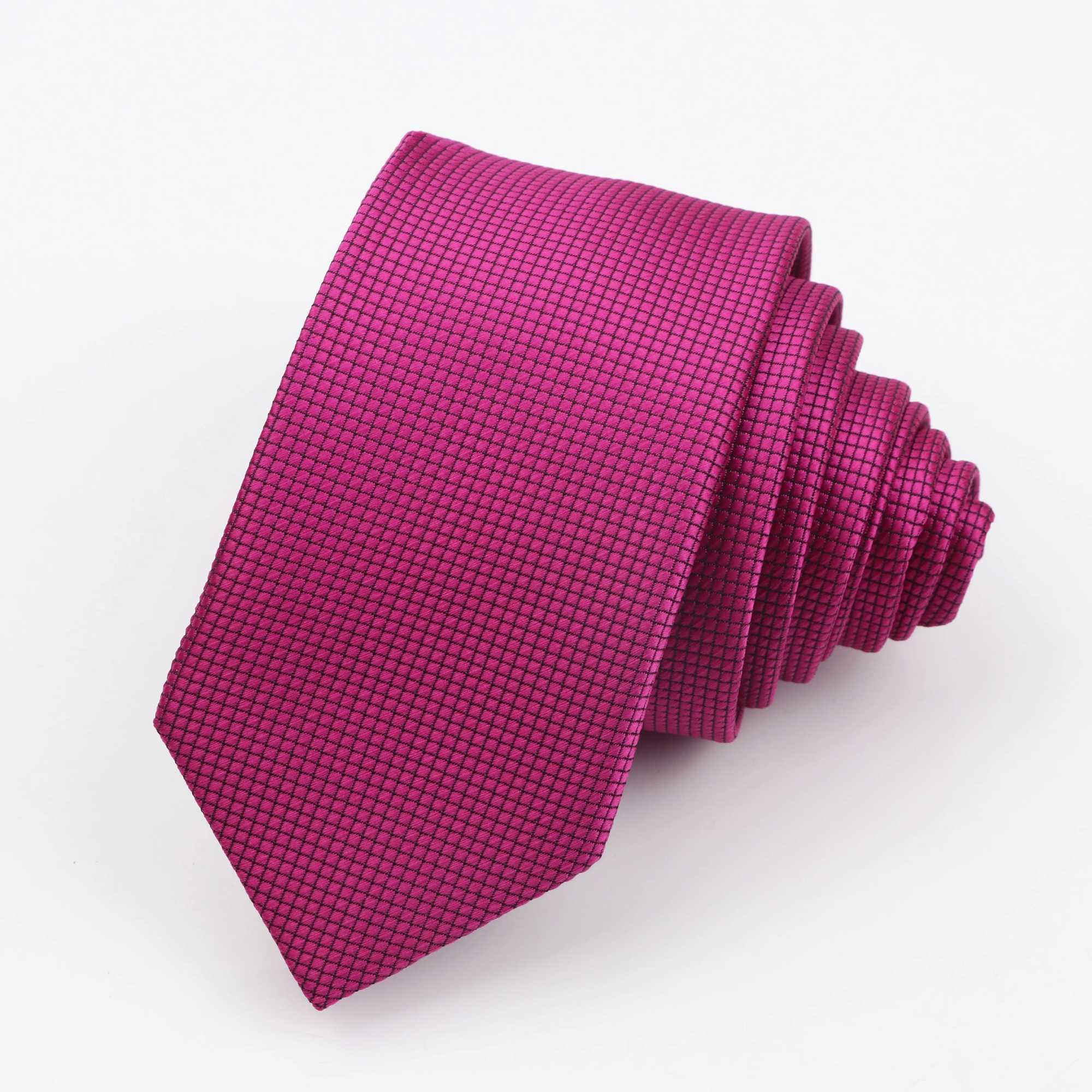 Mens and Wen solid color 6cm polt tie wedding tie formal business tie fashionable simple tie Y240925