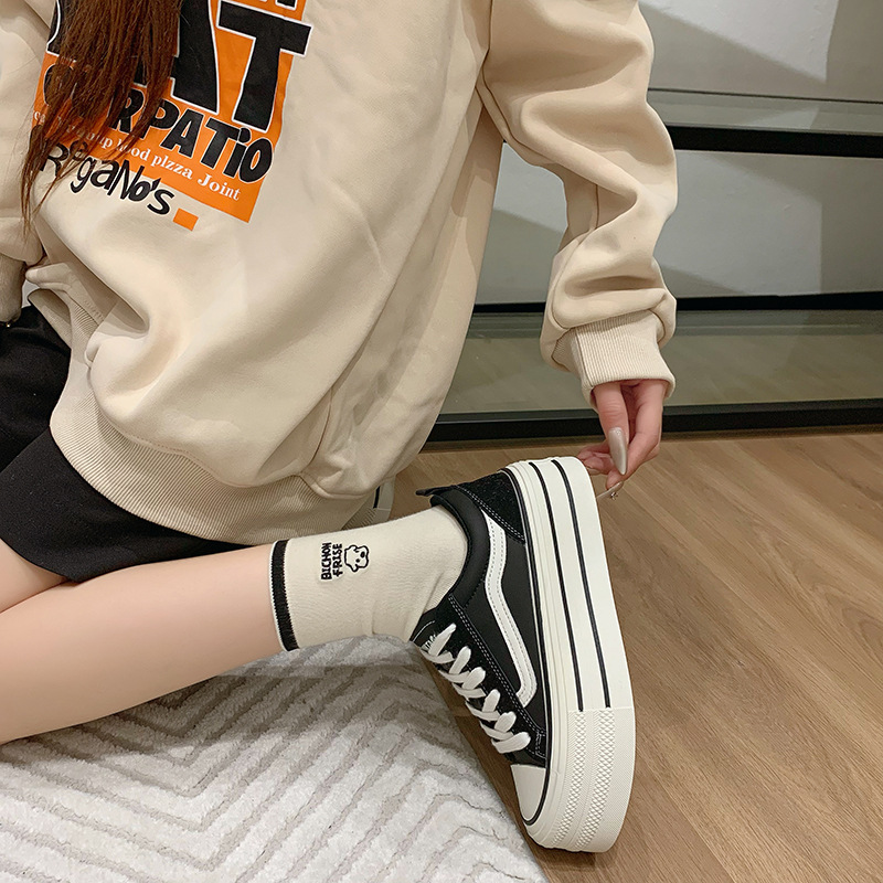 Thick-soled little white shoes women's new versatile casual sneakers for fall 2024 Free shipping