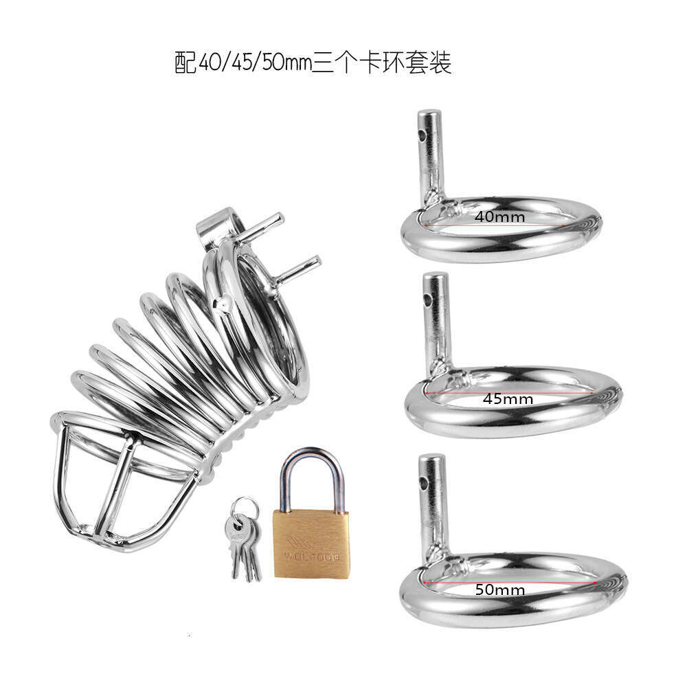 Colorful metal chastity lock, male chastity device, penis cage, CB device, sex toy, SM adult toy, male