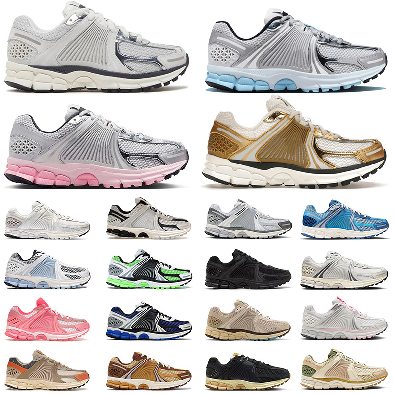 Designer Shoes Vomero 5 Metallic Gold Men Women Photon Dust Pink Black White Metallic Silver Blue Tint Light Orewood Mens Shoe Running Sneakers Outdoor Trainers