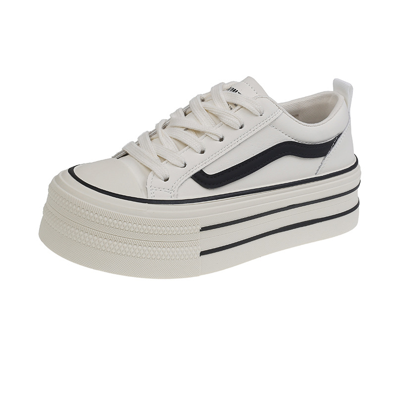 Thick-soled little white shoes women's new versatile casual sneakers for fall 2024 Free shipping