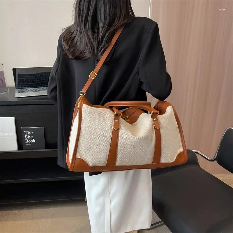 Shoulder Bags Fashion Commuter Casual Single Crossbody Bag Women 2024 Travel Storage Tote Handbags Large Capacity Portable Canvas da65 4