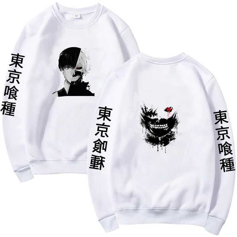 Animation Sweatshirt Mens Fashion Warm Printed Hooded and Round Neck Sweatshirt Casual Street Autumn and Winter SweatshirtX240925