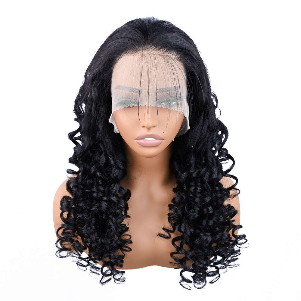 Sapphire Frontal Big Loose Egg Curly Wave 13X4 Lace Front Human Hair 4X4 Closure Wig 100% Remy Brazilian