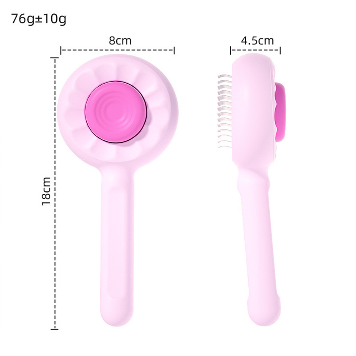 Halloween Pet flea comb dog cat comb floating hair removal brush one click hair removal comb