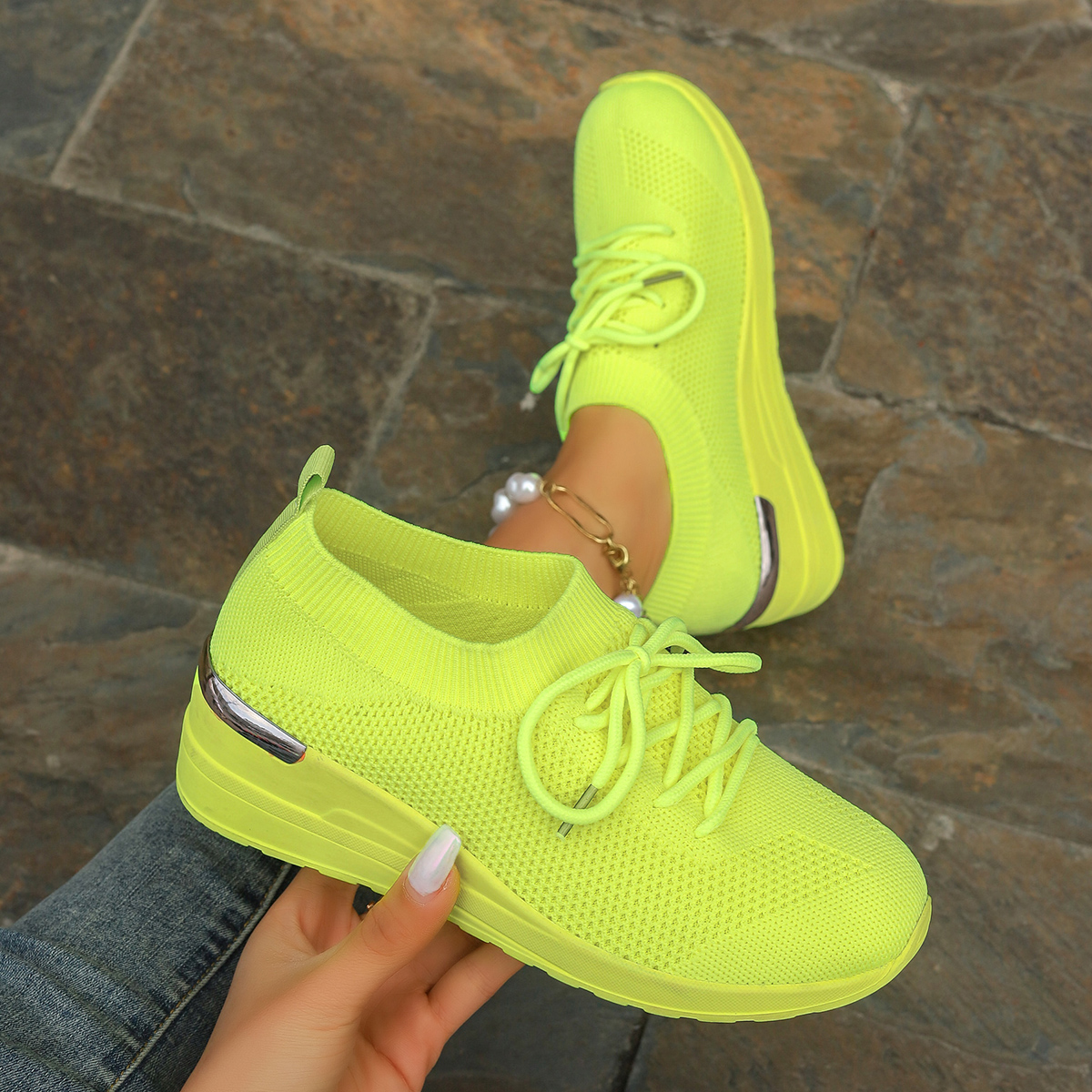Durable Women's Gymnastics Shoes with Non-Slip Sole for Exercise