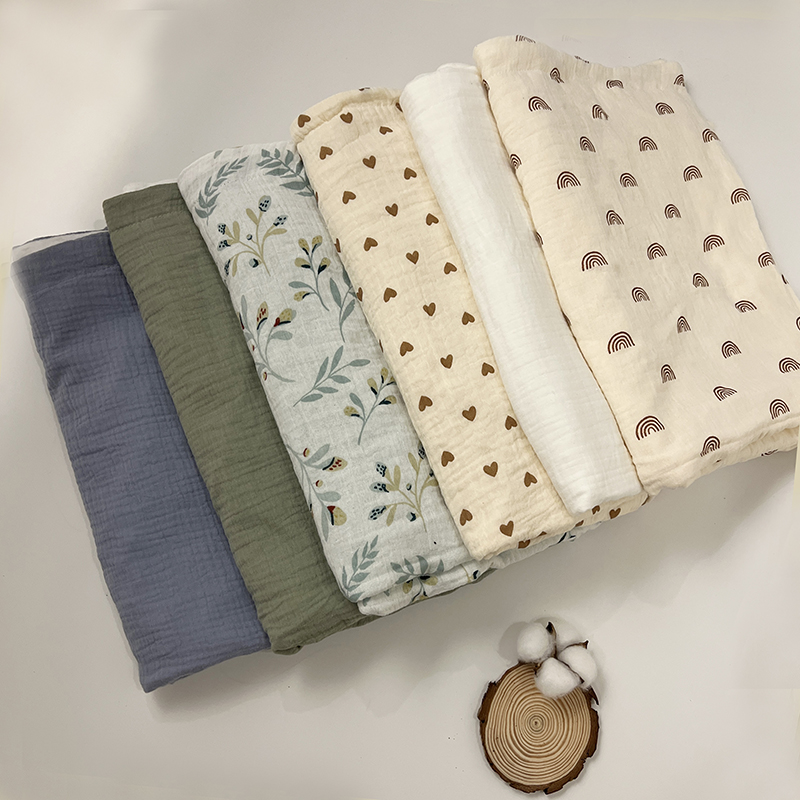 Baby Beanie Blanket Swaddle Blanket Soft and comfortable double polka dot backing, beautiful printed bed blanket for kindergarten crib decoration 27.5