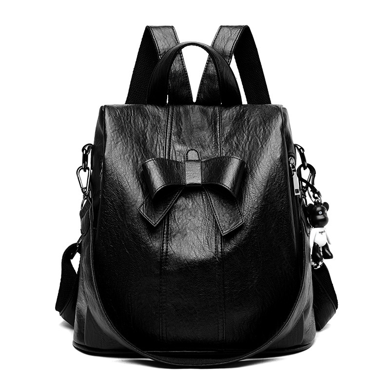 Fashion Anti theft Women's 2024 Spring/Summer New Korean Edition Fashion Multi purpose Cute Bow Backpack Travel Bag Backpack