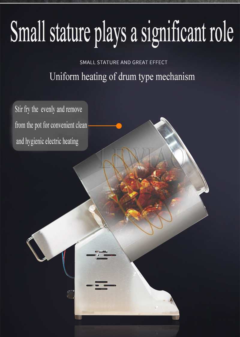 Commercial Electric Peanut Roaster Machine Chestnuts Rice Roasted Cashew Nut Roasting Machine