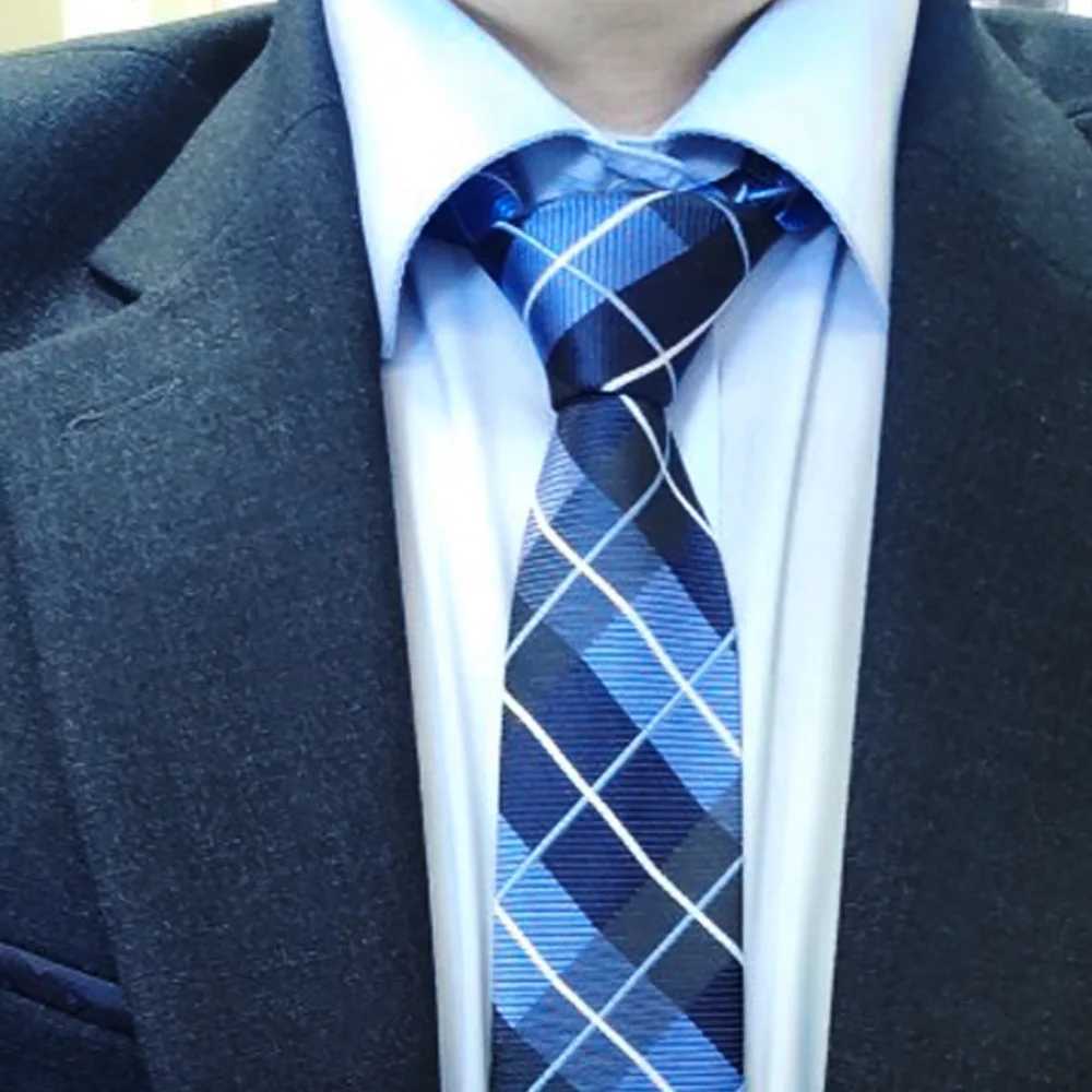 New Jacquard Plain Tie Mens Ball Striped Tie Wedding Business Advertising Set Slim Tie Mens Collar Y240925