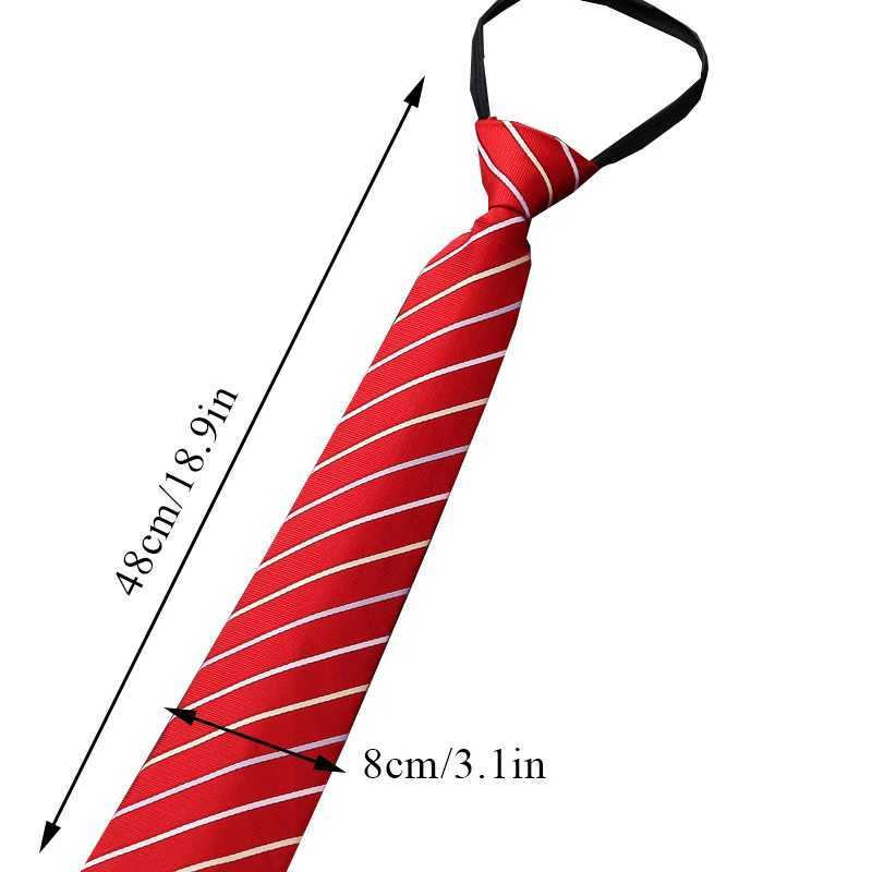Lazy Zipper Mens Tie Business Formal Dress Wear Stripe Solid Color Zipper Necktie Wholes Gifts for Men Slim Skinny Tie X250407