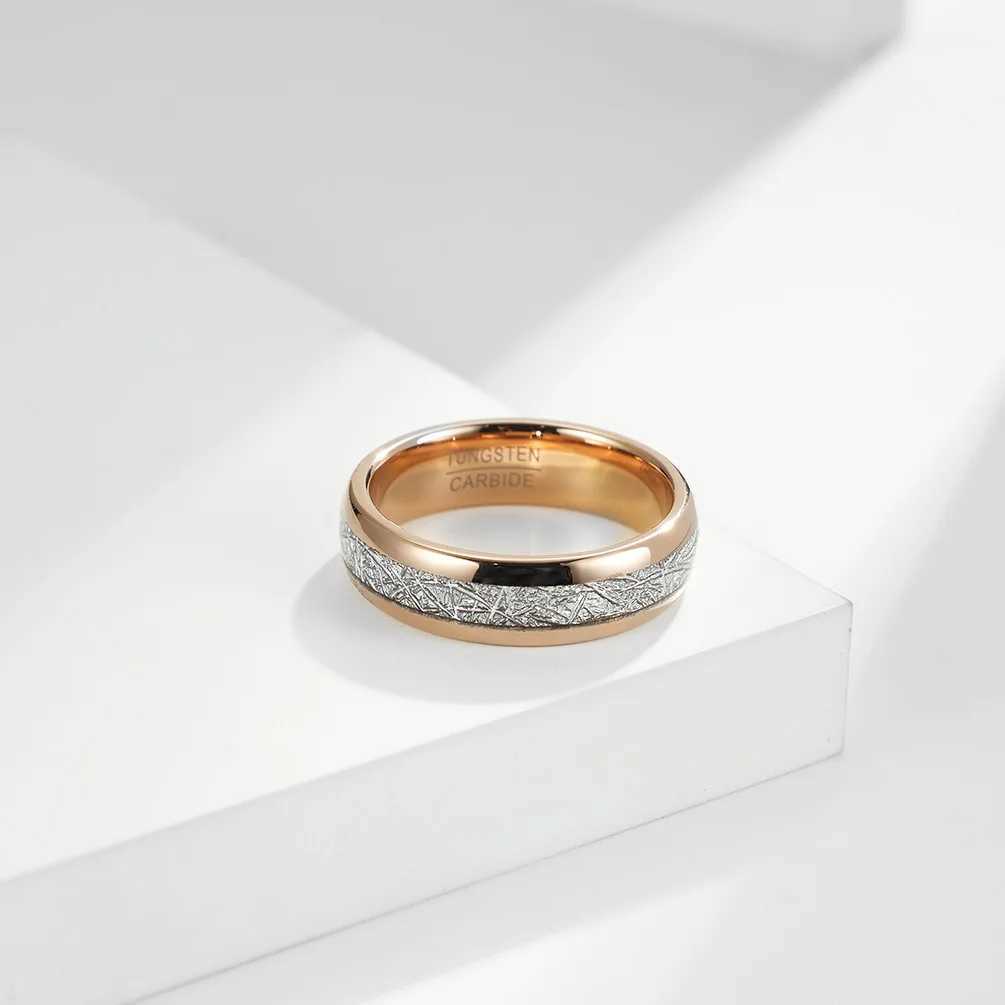 4mm/6mm/8mm rose gold colored tungsten carbide ring for mens wedding and engagement rings W240925