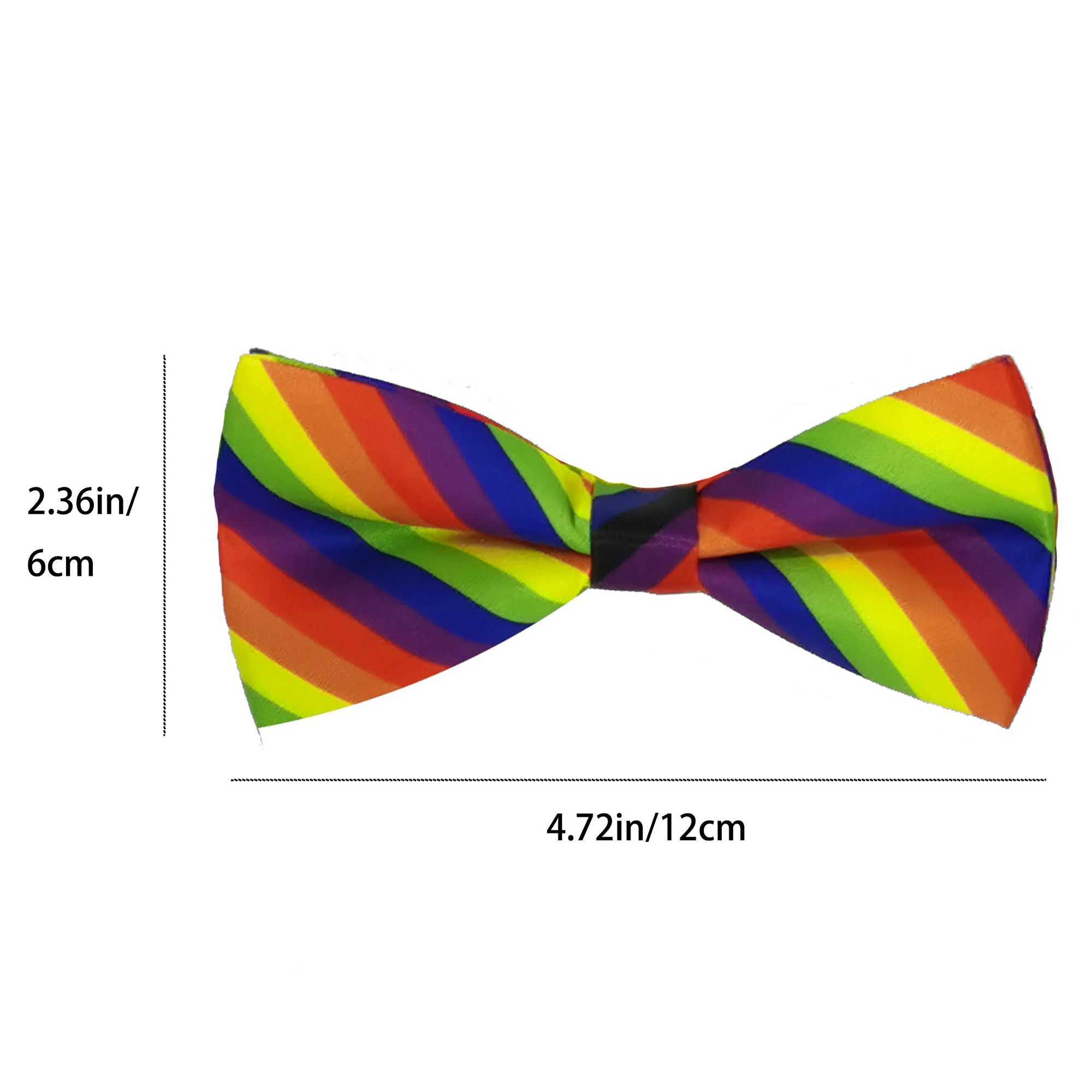 Classic striped tie casual and fashionable Sn six neck synthetic silk round neck printed bow suitable for stage parties Y240925