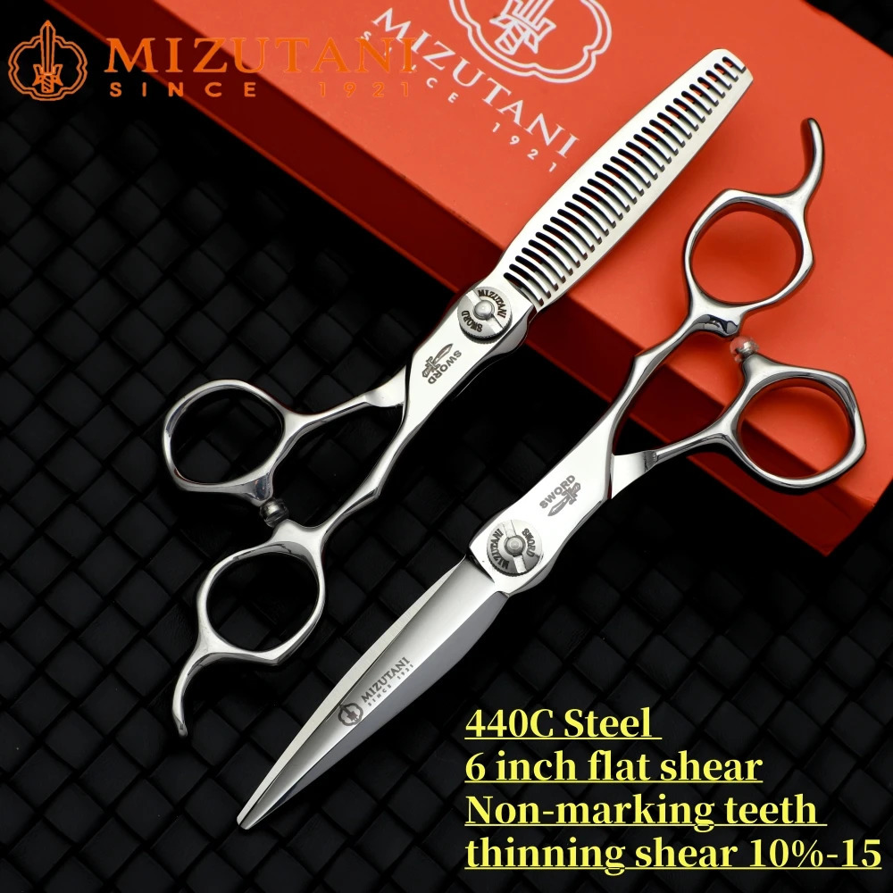 Mizutani Professional Haircutting Scissors Set Hair Thinning Scissors 440C 5.5-6-6.5inch barbers tools 240921