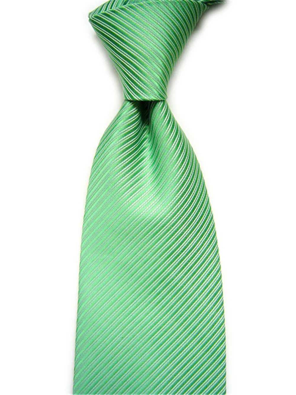 Mens Fashion Tie 10cm 4-inch Business Wedding Accessories Silk Tie Solid Stripe Black Blue White Purple Necklace Y240925