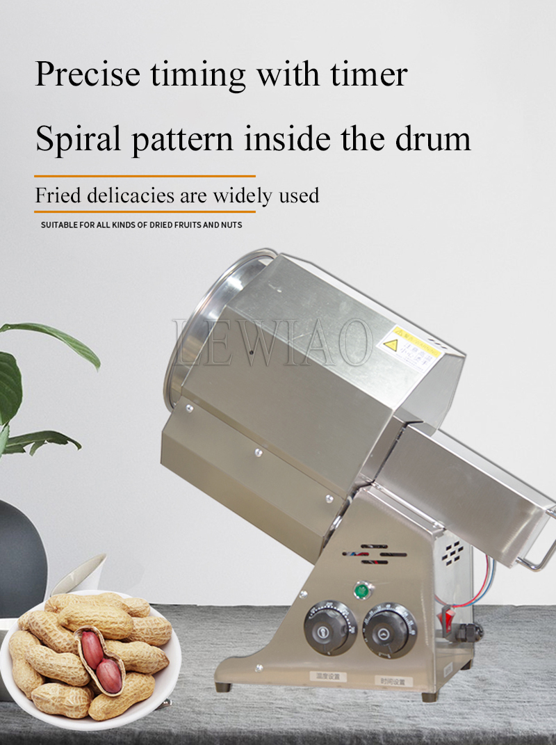 Commercial Electric Peanut Roaster Machine Chestnuts Rice Roasted Cashew Nut Roasting Machine