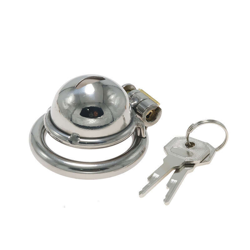 Colorful stainless steel chastity lock, chastity device, CB device, dildo, men's penis cage, outdoor wearing, sexual tools, SM