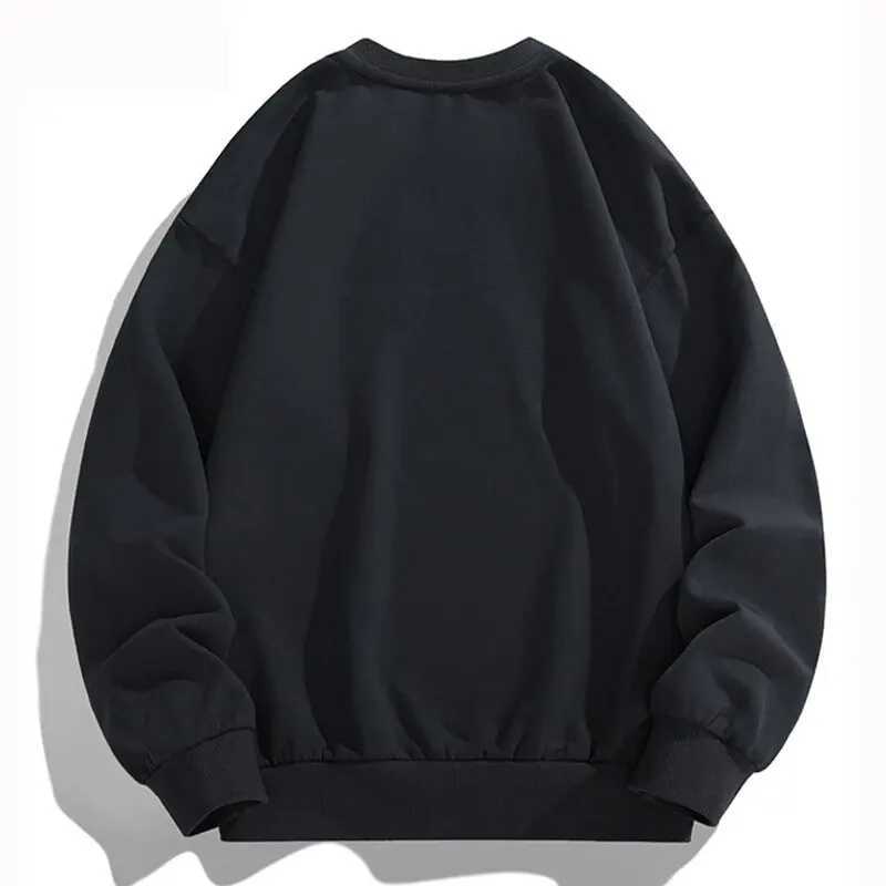 Mens 2023 Models Round Neck Long Sleeve T-Shirt Solid Sweater Casual Sports Fitness Leisure Stretch Men Clothing WY000X240925