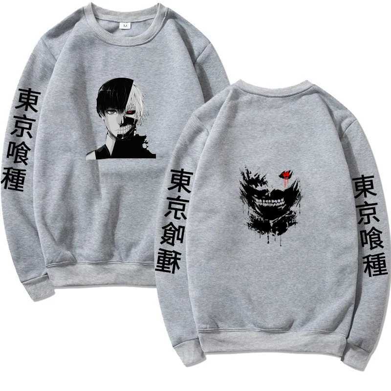 Animation Sweatshirt Mens Fashion Warm Printed Hooded and Round Neck Sweatshirt Casual Street Autumn and Winter SweatshirtX240925