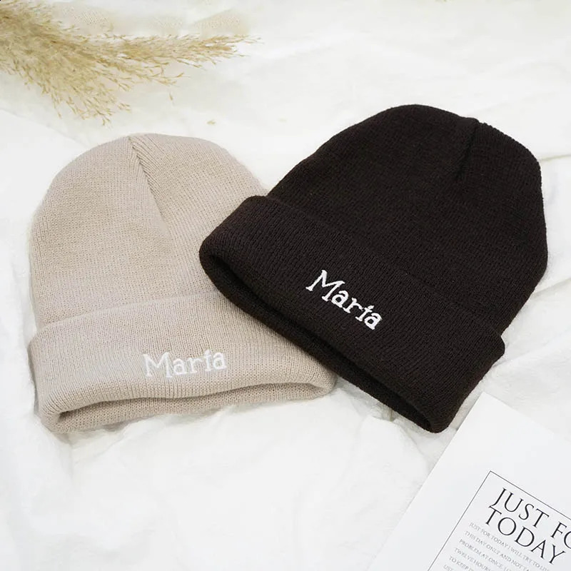 Personalized Embroidery Name Baby Bini Hat born Christmas Shower 240925