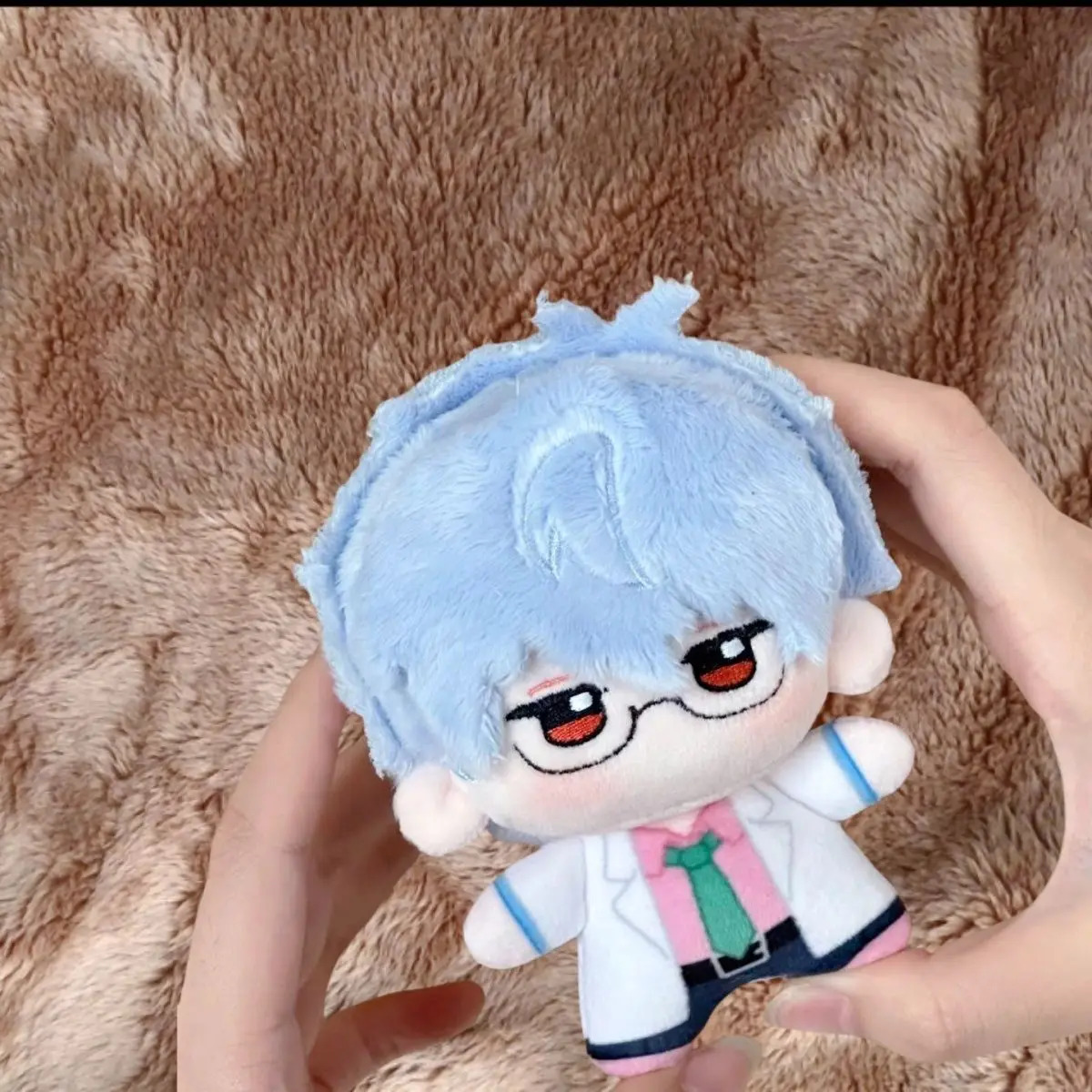 10cm Sakata Gintoki Gintama Plush Doll Keychain Packaging Decoration Cute Stuffed Toy for Collecting Perfect Birthday Gift Children 240925