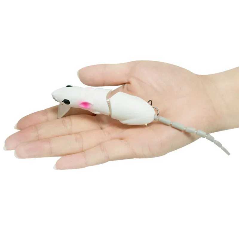 15.5CM Artificial Mouse Lure Plastic Mouse Fishing Lure Swimbait Rat Pike Bass Minnow Floatingbaits Fishing Tackle AccessoriesXJ250122