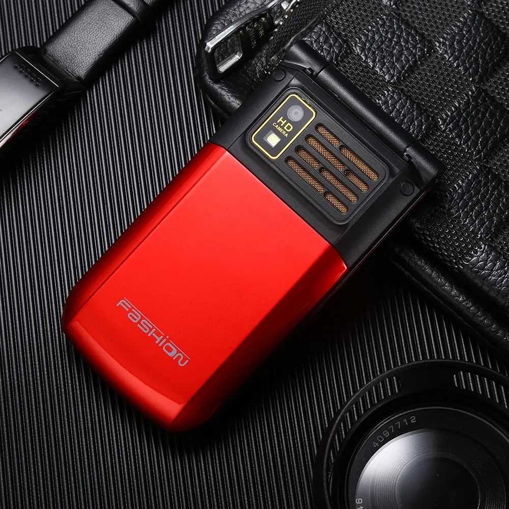 Cell Phones New Yeemi NK2720 Flip Mobile Dual Sim Metal Keyboard Cellular Phone H240925