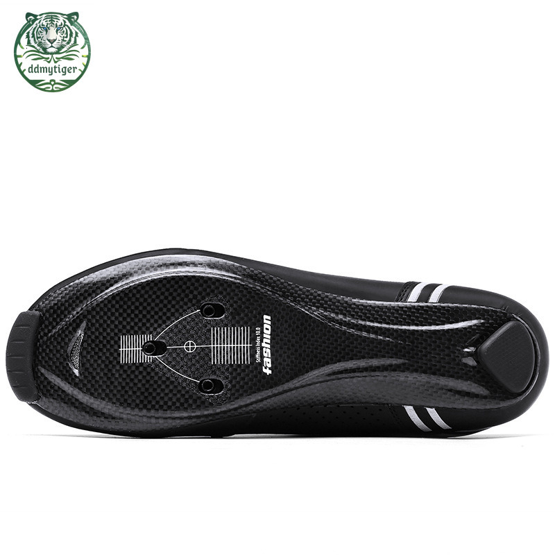 ddmytiger Highway mountain men's and women's locked bicycles without lock hard soled dynamic cycling shoes, gym black red A ddmythur